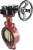 Затвор дисковый поворотный ABRA Ду450 Ру16 BUV-VF843D, межфланцевый, корпус - чугун, диск - бронза, редуктор, NBR в Ульяновске