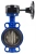 Затвор дисковый поворотный ABRA Ду450 Ру16 BUV-VF826D, межфланцевый, корпус - чугун, диск - чугун, редуктор, EPDM в Ульяновске